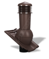Kominek wentylacyjny z odpływem kondensatu K97 z profilowanym przejściem dachowym, montowany bezpośrednio na dachówce ceramicznej TILE PLUS DN 125 WiroVent Plus -dekarzonline.pl