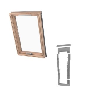 Okno dachowe Dakea Good pakiet 2- szybowy + kołnierz do pokryć płaskich KSF 78 x 118 