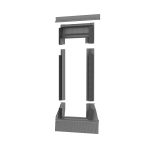 Uniwersalny kołnierz instalacyjny - 94 cm x 118 cm - Dakea KUF