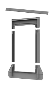 Kołnierz instalacyjny do dachówki płaskiej zakładkowej - rozmiar 66 cm x 98 cm -  DAKEA KFT