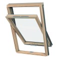 Okno dachowe Dakea Good, okno dwu-szybowe, otwierane dolne wykonane z drewna, dekarzonline.pl