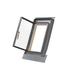 Wyłaz dachowy Dakea Control 85 cm x 85 cm z zintegrowanym kołnierz z fartuchem