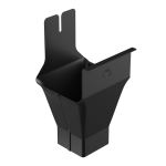 Kwadratowy lej spustowy - 125 x 80 mm - system rynnowy Galeco Stal 2 