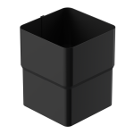 Kwadratowa złączka rury spustowej - system 80 mm - system rynnowy Galeco Stal 2 