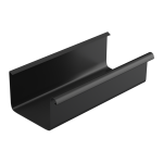 Kwadratowa stalowa rynna - system 125 mm - długość odcinków 3 m -system rynnowy Galeco Stal 2