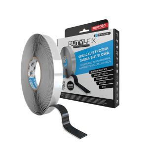 Taśma butylowa dwustronna 15 mm x 2,0 mm / 9,5 mb czarna