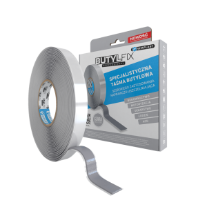 Taśma butylowa dwustronna 15 mm x 3,0 mm / 7 mb szara