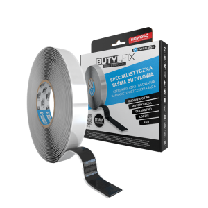 Taśma butylowa dwustronna 20 mm x 1,0 mm / 17,5 mb czarna