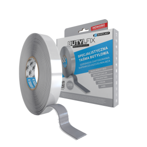 Taśma butylowa dwustronna 20 mm x 3,0 mm / 7 mb szara 