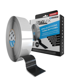 Taśma butylowa dwustronna 60 mm x 3,0 mm / 7 mb czarna 