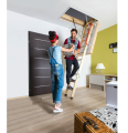 Schody strychowe supertermoizolacyjne z drewnianą drabinką - 60x120 cm / 280 cm - 3 segmentowe - LWT FAKRO