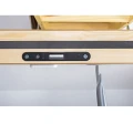 Schody strychowe ognioodporne z zamkiem drewnianą drabinką - 70x100/ 280 cm - 4 segmentowe -  LWF 60 Security Lock