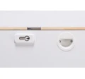 Schody strychowe ognioodporne z zamkiem drewnianą drabinką - 70x130/ 280 cm - 3 segmentowe -  LWF 60 Security Lock