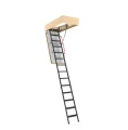 Schody strychowe ognioodporne z metalową drabinką - 60x120/280 cm - LMF 60 Fakro